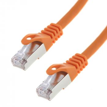 Patchkabel Cat. 7 / S/FTP PIMF / 1,0 m / orange